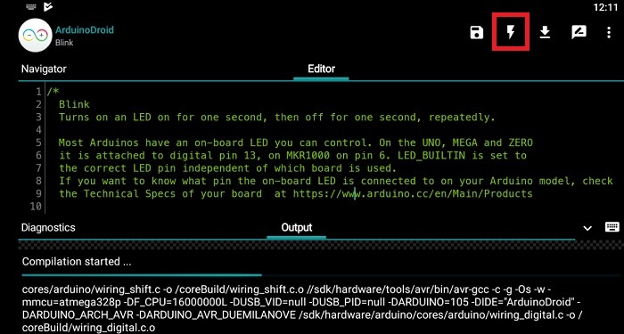 Arduinodroid Compiling Process