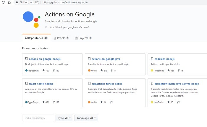 End To End Actions On Google Github Repositories