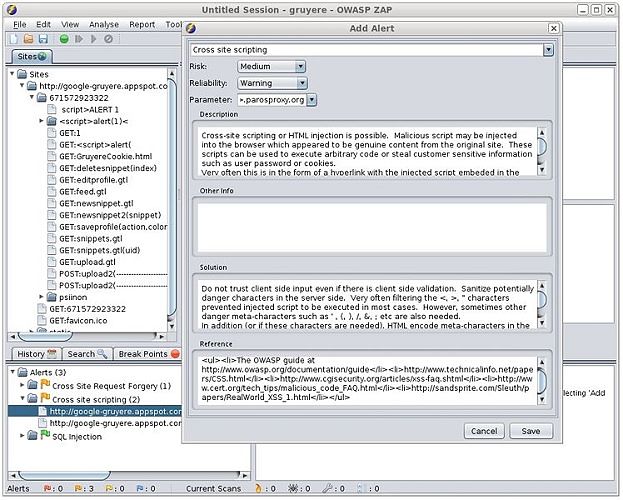 Owasp Web Vulnerabilities Screenshot