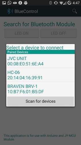 Search And Pair With Bluetooth Module