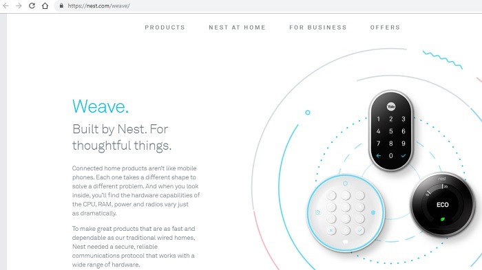 Weave Homepage At Nest