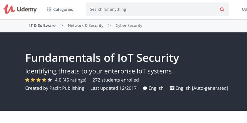 Iot Security Courses Udemy Fundamentals Of Security