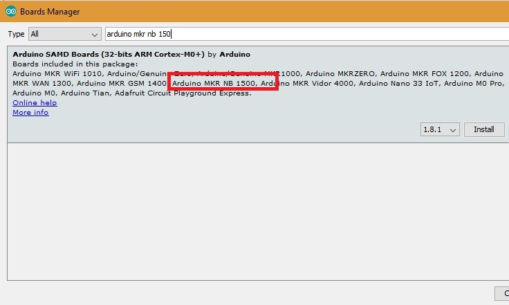 Arduino Mkr Nb 1500 Install