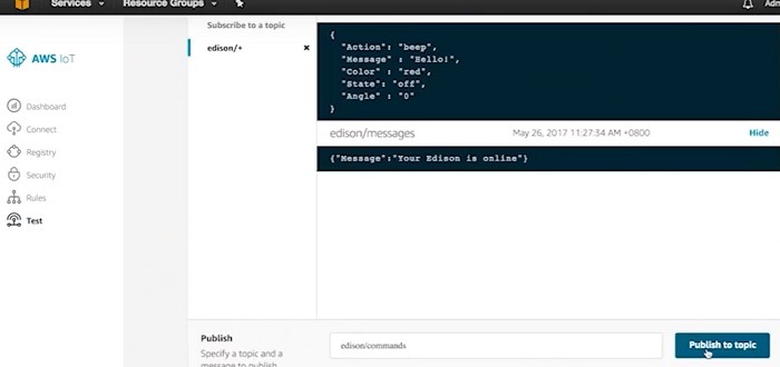 Aws Iot Console