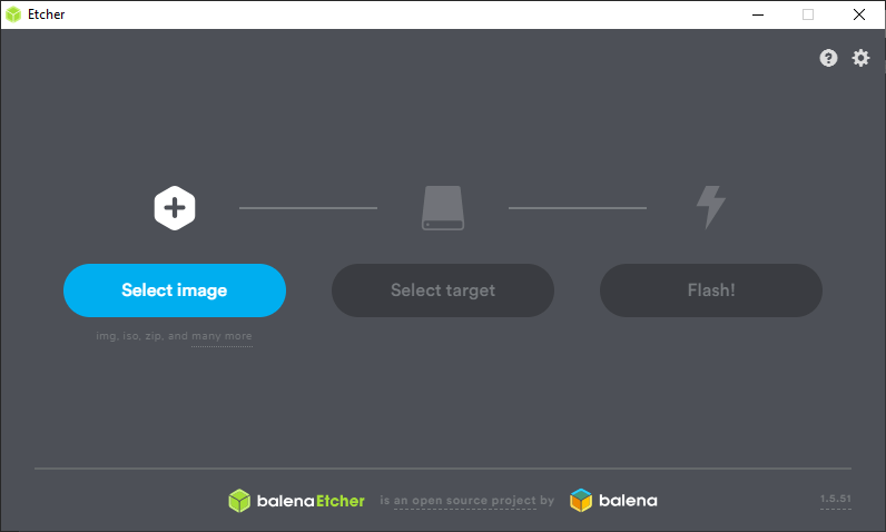 Raspberry Pi Formatting Etcher Choose Iso