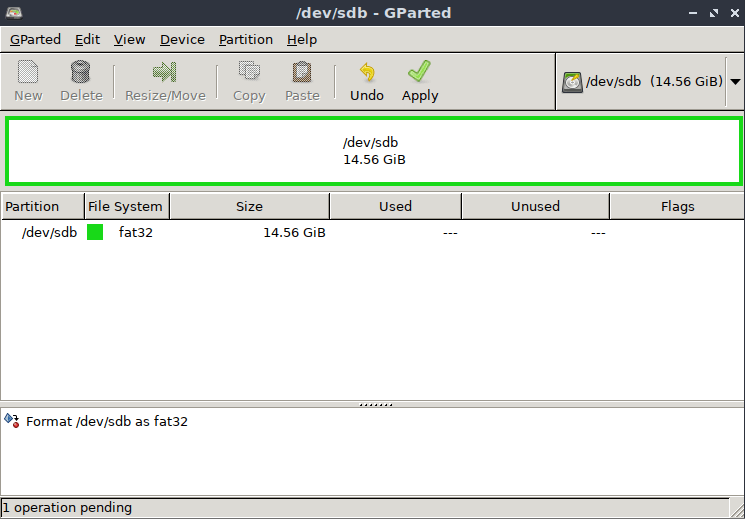 Raspberry Pi Sd Format Gparted Formatting