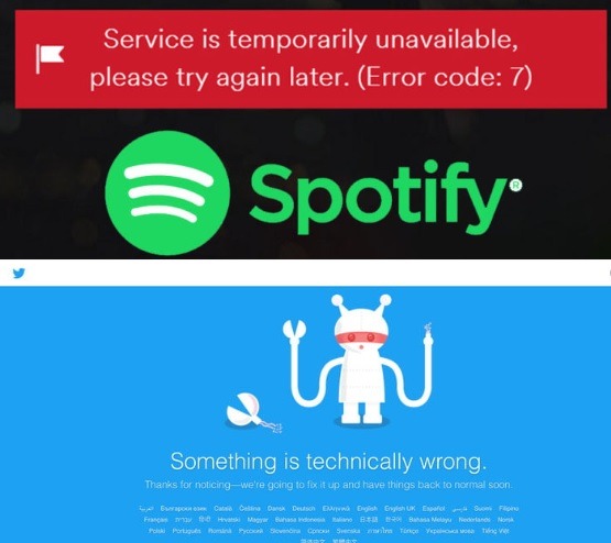 Spotify Twitter Down Dyn Attack
