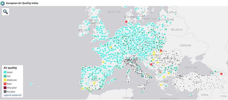 Iott Air Pollution European Data