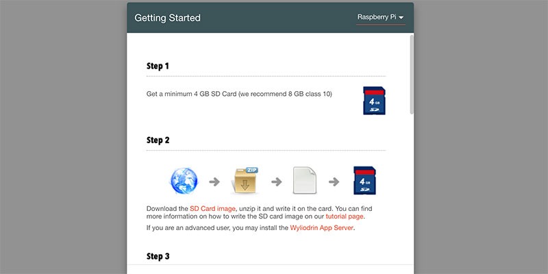 Wyliodrin Raspberry Pi Step 1