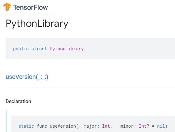 Tensorflow Python Library