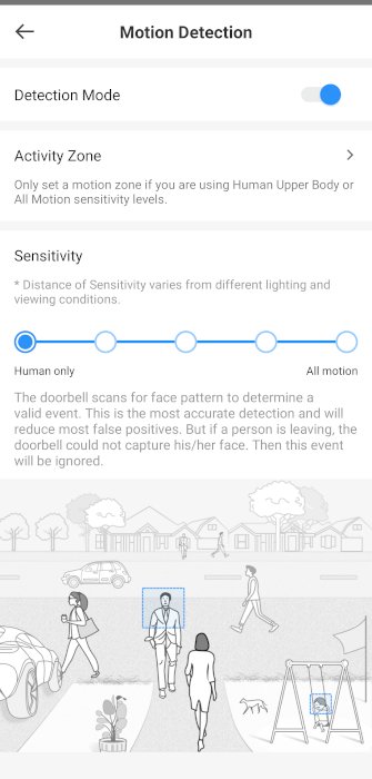 Eufy Video Doorbell App Motion Detection