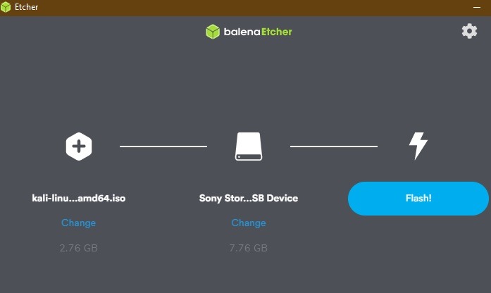 Flashing Kali Linux Iso On Usb Device