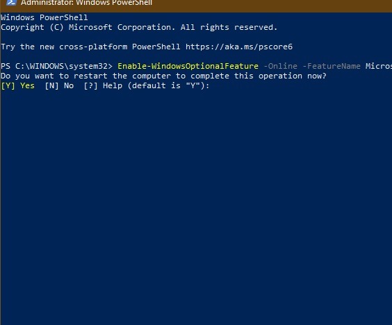 Restart Windows Powershell