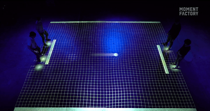 Lidar Moment Factory Grid Pong