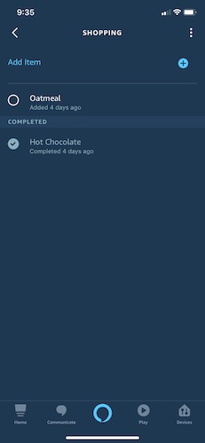 Manage Shopping Lists Alexa Add Items