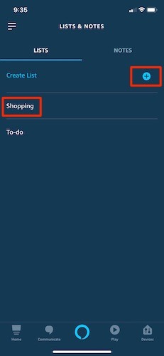 Manage Shopping Lists Alexa Shopping