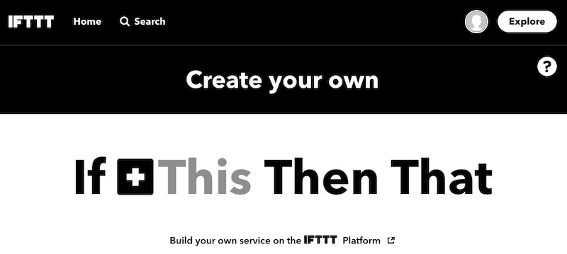 How To Use Ifttt Create Applet Desktop