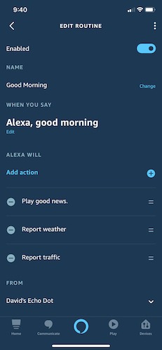 Make Use Alexa Routines Good Morning