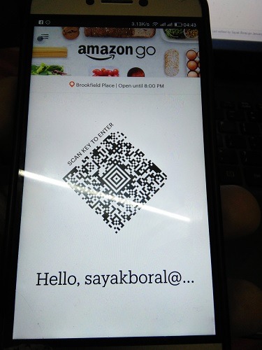 Amazon Go Scan Key At Gate