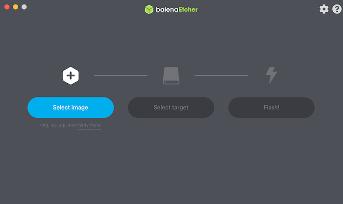 Etcher Select System Image