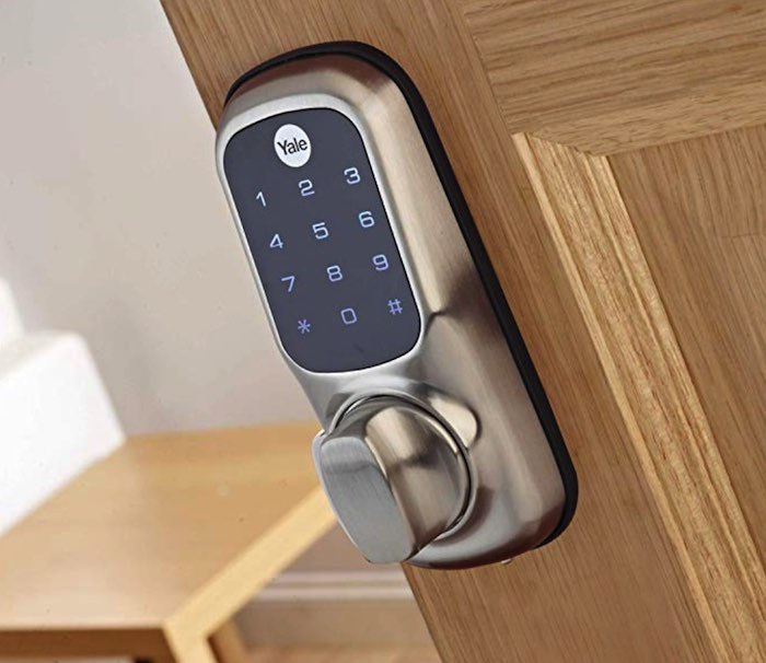 Secure your external doors with a smart lock. 