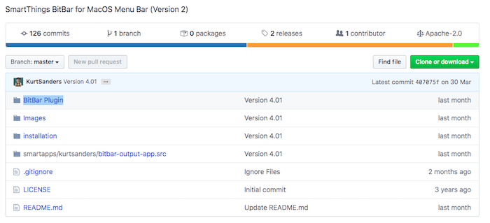 We need to download a specific folder from BitBar's GitHub repository.