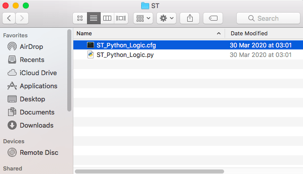 We now need to add the secret and URL to the BitBar plugin's ST_Python file. 