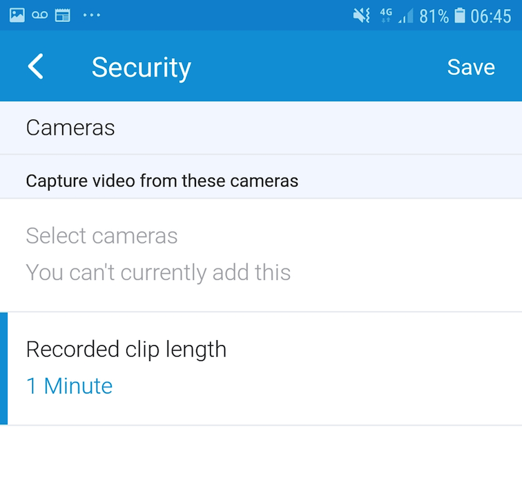 SmartThings can automatically record suspicious activity using your smart home cameras.