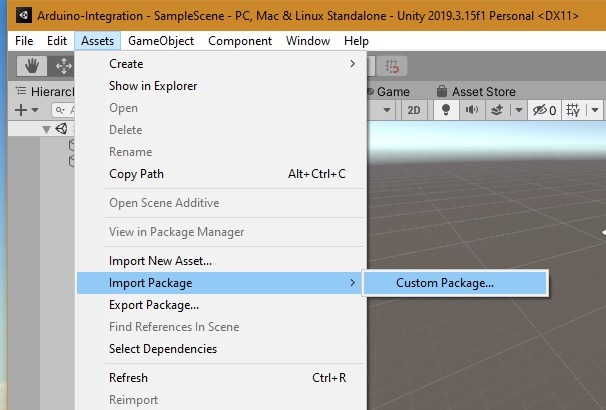 Arduino Unity Custom Package 1