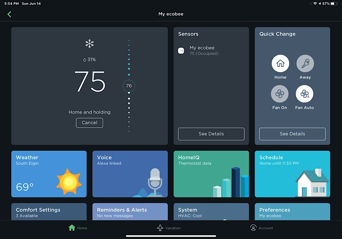 Ecobee Smartthermostat Voice Controls