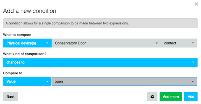 You can now specify that webCoRE should monitor you Multipurpose sensor. 