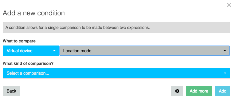 Add a new condition to your webCoRE home automation flow. 