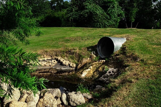 Sewage Pipe Polluted Water 34650