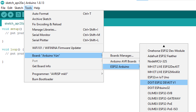 Loading Esp32 Wroom Devkitc V4 Dependency On Arduino Ide