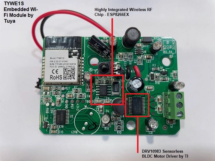 Smart Ceiling Fans Atomberg Tywe1s Wi Fi Bldc Module