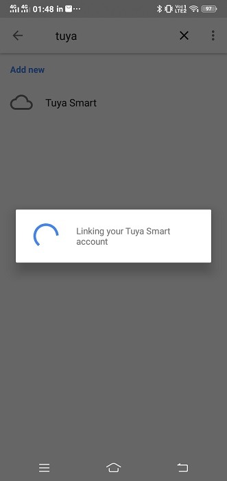 Tuya Smart Account Linking Google Home