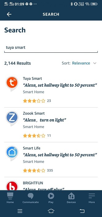 Tuya Smart Amazon Alexa Skill