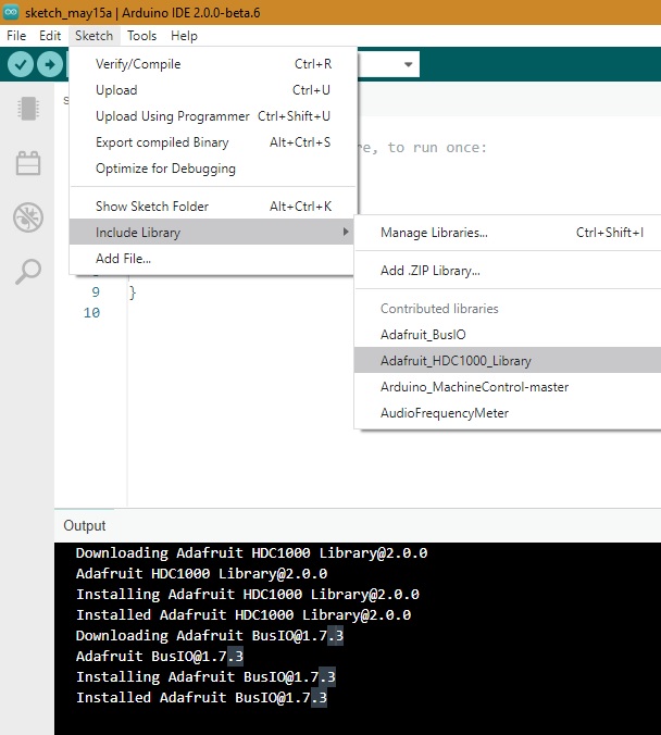 Arduino Libraries 2.0 Successfully Added