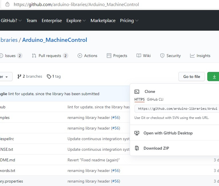 Arduino Libraries Github Download Zip File
