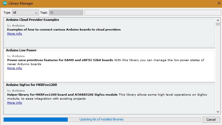 Arduino Libraries Updating