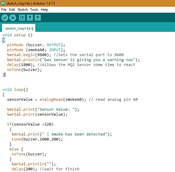 Arduino Smoke Detector Code Rest