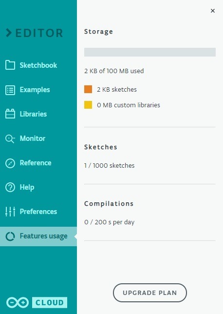 Arduino Web Editor Arduino Cloud Free Plan