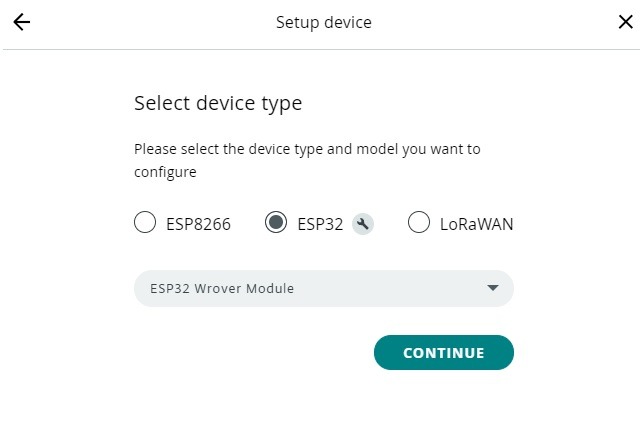 Arduino Web Editor Arduino Iot Cloud Device Esp32