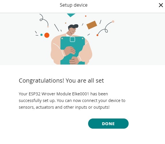 Arduino Web Editor Arduino Iot Cloud Device Setup Successful