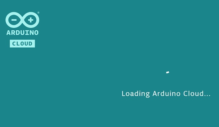 Arduino Web Editor Loading Arduino Cloud