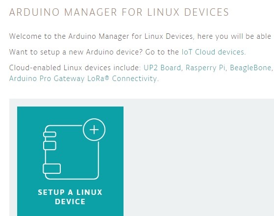 Arduino Web Editor Manager Linux Devices