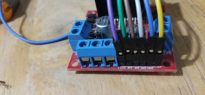 L298n Jumper Wires Connected