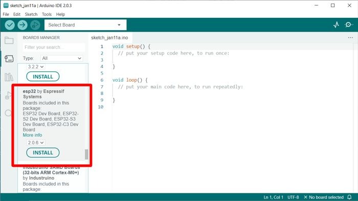 Arduino Ide Boards Manager Esp32 By Espressif Systems