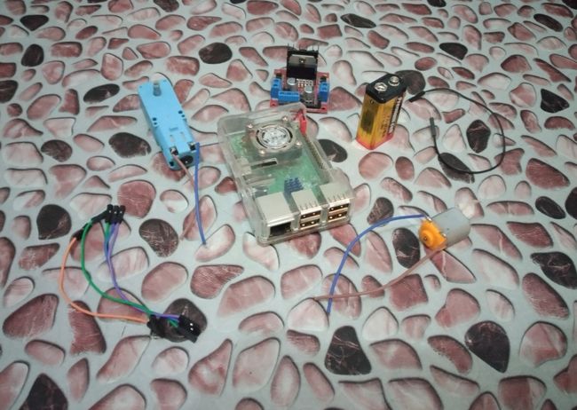 Stuff Needed Raspberry Pi Dc Motor L298n 9v Battery