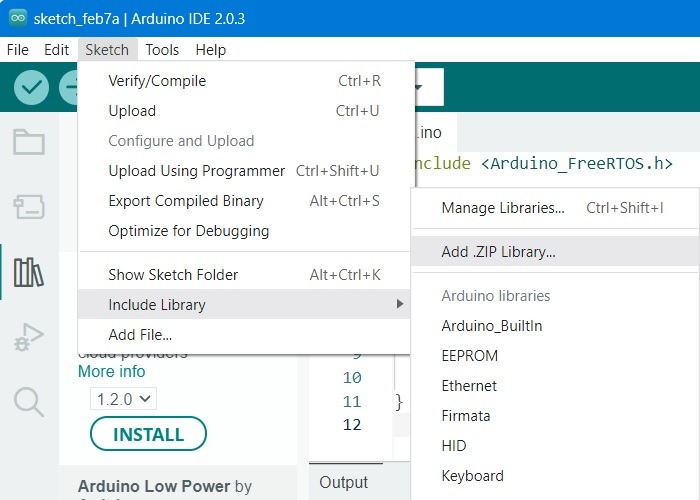 Add Zip library in Arduino IDE's Include Library feature. 